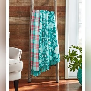 Pioneer woman FLORAL THROW evie REVERSIBLE blanket BRAND NEW 5524 3385 6455 7411